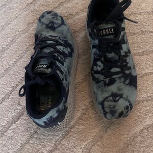 NOBULL Women's Tie-Dye Athletic Shoes - Blue and Black